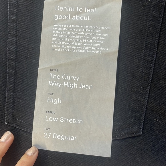 NWT Everlane The Curvy Way High Jean in coal - Picture 9 of 9